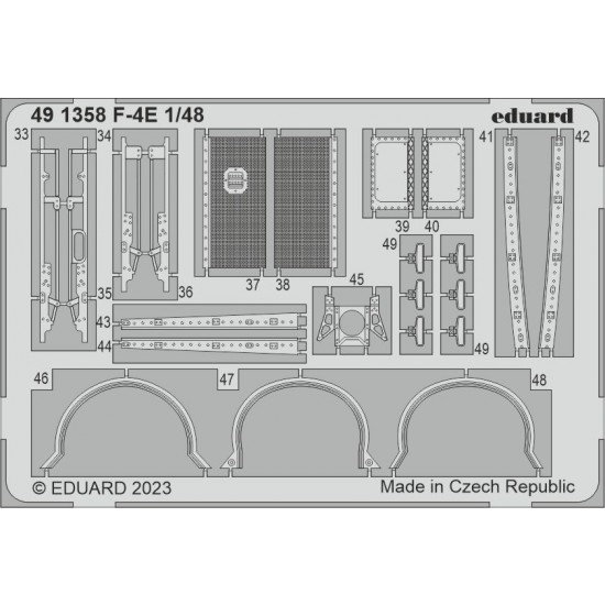 1/48 McDonnell Douglas F-4E Phantom II Detail Parts for Meng kits