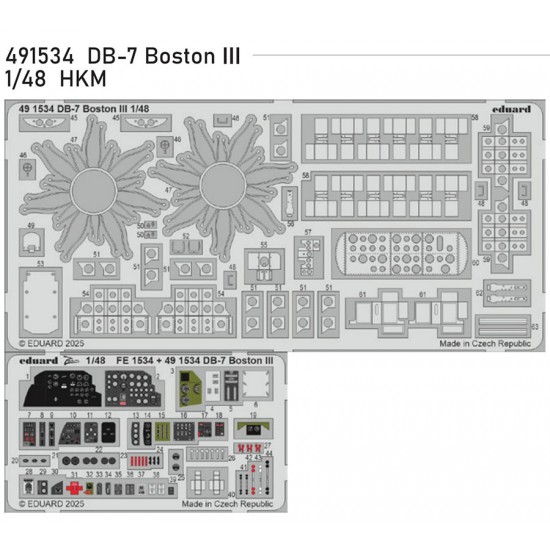 1/48 DB-7 Boston III PE set for HK Models kits
