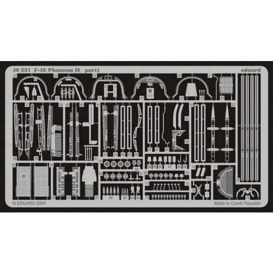 Colour Photoetch for 1/48 F-4E Phantom II for Hasegawa kit