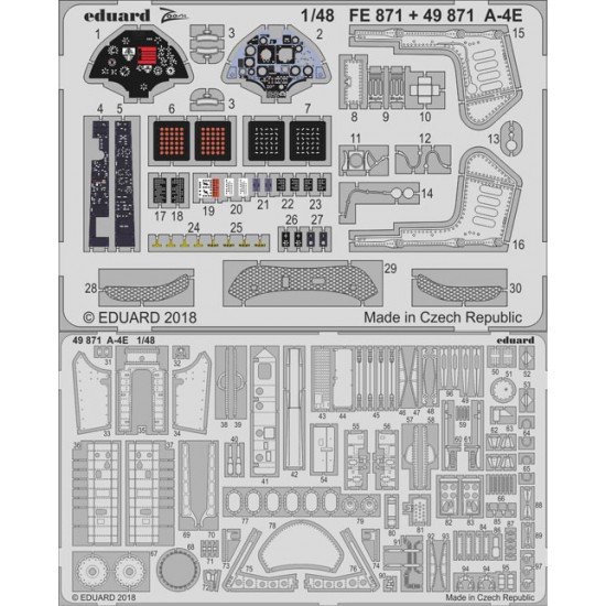 1/48 A-4E Photo-etched Set for Hobby Boss kits