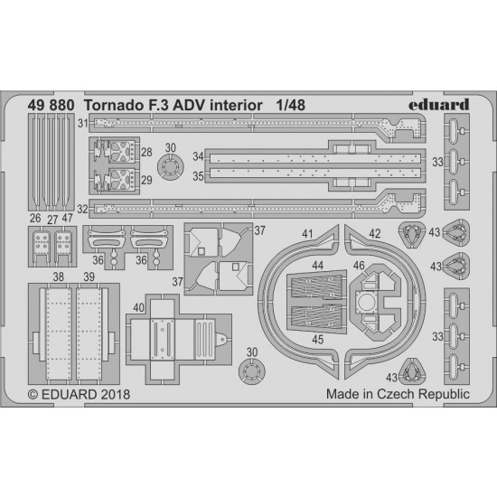 1/48 Tornado F.3 ADV Interior Photo-etched Set for Revell kits