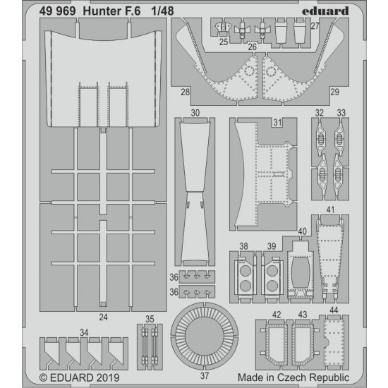 1/48 Hawker Hunter F.6 Detail Set for Airfix kits