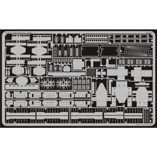 Photoetch for 1/350 USS Arizona for Mini Hobby Model kit