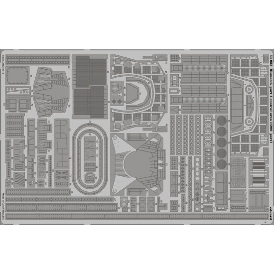 1/200 Bismarck Detail-up Set 4 - Central Area (for Trumpeter kit)(2 PE Sheets)