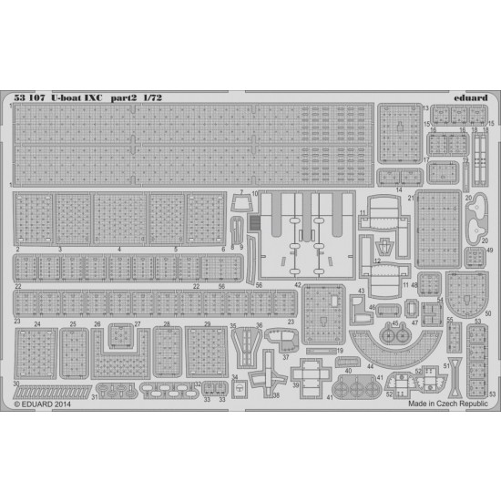 1/72 U-Boat Type IXC Detail-up Set Vol.2 for Revell kits