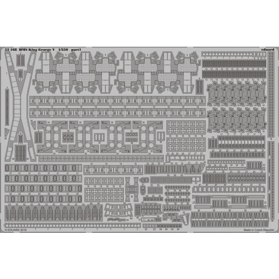 1/350 HMS King George V Detail Set for Tamiya kit (2 Photo-Etched Sheets)  