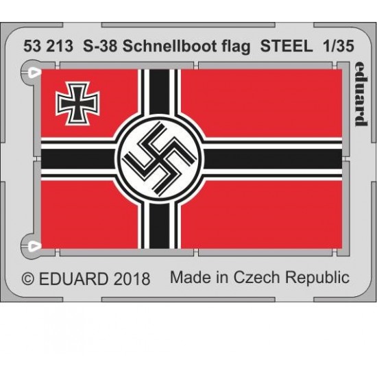 1/350 S-38 Schnellboot Flag STEEL Photo-etched set for Italeri kits