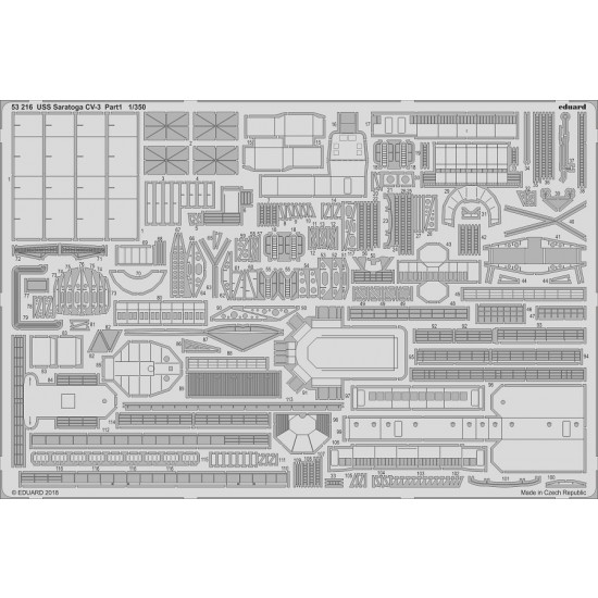 Eduard 1/350 photoetched details for USS Saratoga CV-3 (pt 1) - Trumpeter 53216 Eduard 1/350 photoetched details for USS Saratoga CV-3 (pt 1) - Trumpeter 53216