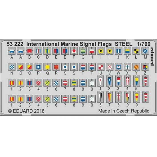 1/700 International Marine Signal Flags Steel Detail-up Set