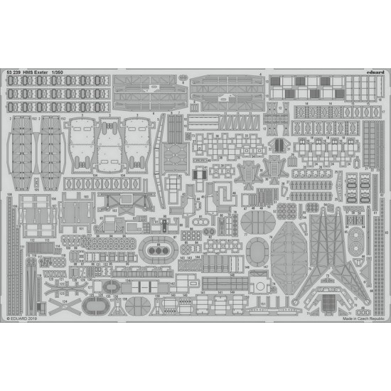 1/350 HMS Exeter 0 Detail Set for Trumpeter kits (ED 53239) BNA