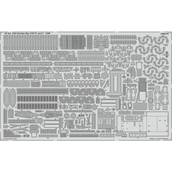 1/350 USS Gambier Bay CVE-73 Part 20 PE set for Hasegawa kits