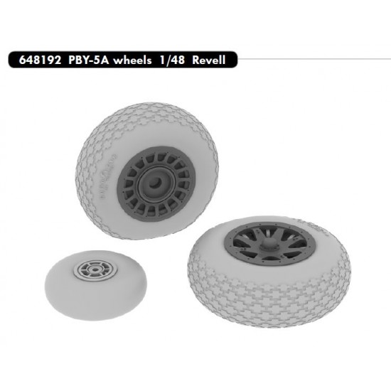 1/48 Consolidated PBY-5A Catalina Wheels for Revell #4507 kit