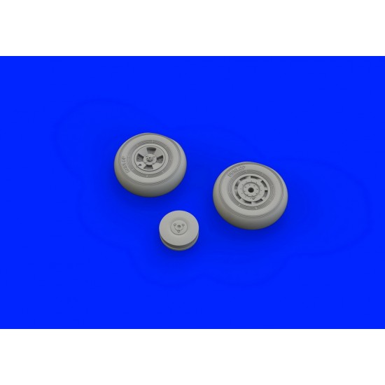 1/48 Hawker Tempest Mk.V Wheels (late) Set (Brassin) for Eduard kits