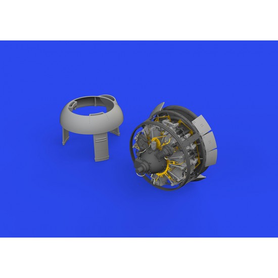 1/48 Grumman Wildcat FM-1 Engine for Eduard kits