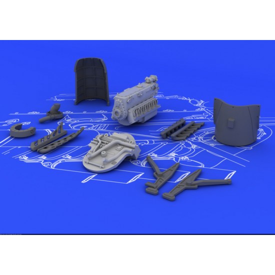 1/72 Daimler-Benz DB 601 A/N Engine for Eduard kit Messerschmitt Bf 110