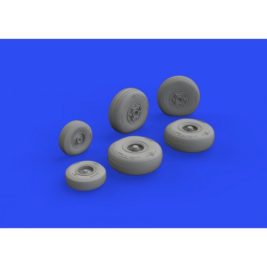 1/72 Lockheed C-130 Hercules Wheels Set for Zvezda kits