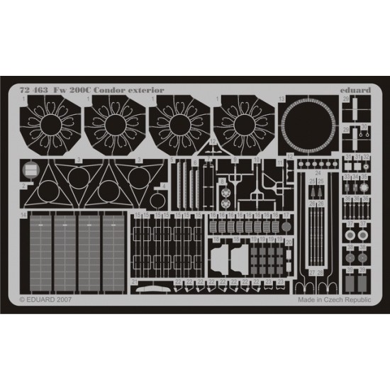 Photoetch for 1/72 Focke-Wulf Fw 200C Condor Exterior for Revell kit