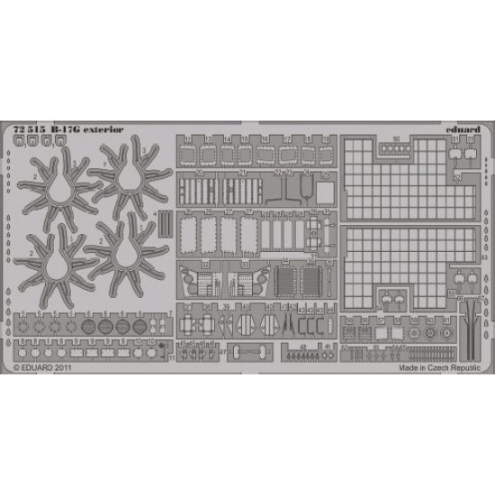 1/72 Boeing B-17G Flying Fortress Exterior Detail Set for Revell kit