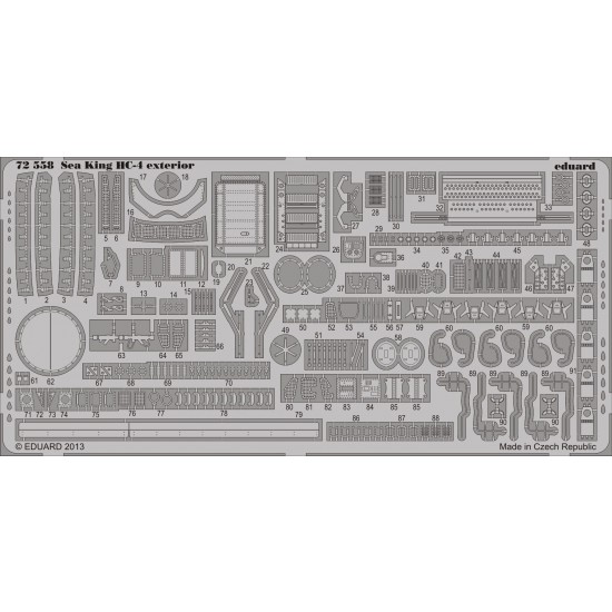 1/72 Sea King HC-4 Exterior Detail-up Set for Cyber Hobby kit