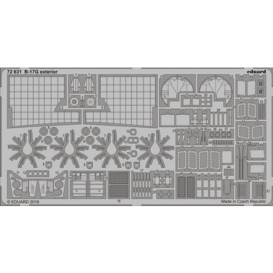 1/72 Boeing B-17G Flying Fortress Exterior Detail Set for Airfix kit A08017 (1PE)