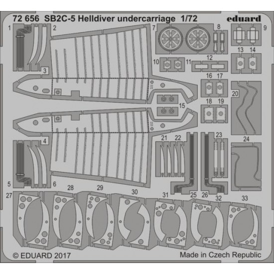 1/72 Curtiss SB2C-5 Helldiver Undercarriage for Special Hobby kit