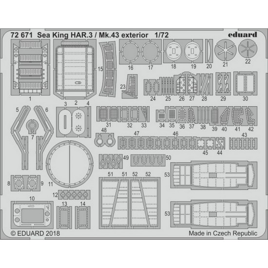 1/72 Sea King HAR.3/Mk.43 Exterior  Detail Parts for Airfix kits