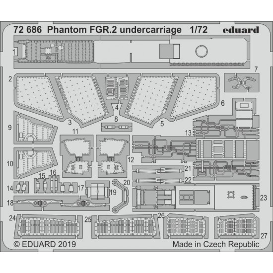 1/72 McDonnell Douglas Phantom FGR.2 Undercarriage Detail Set for Airfix kits