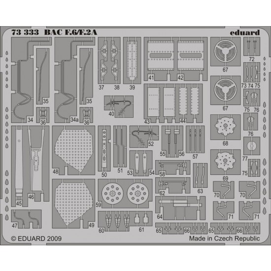 1/72 BAC Lightning F.6/F.2A Colour Photoetch Set Vol.1 for Trumpeter kit