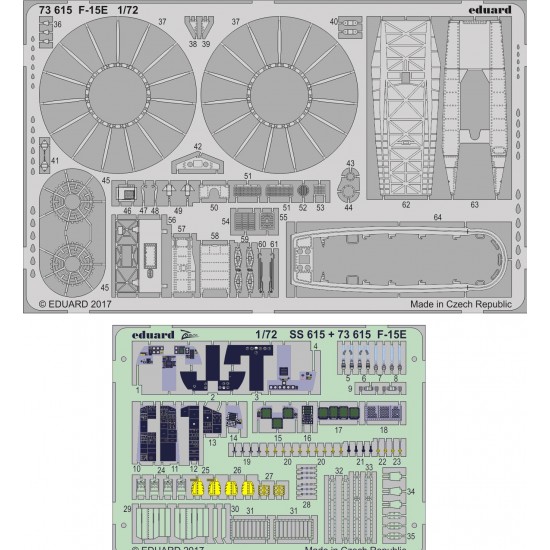 1/72 F-15E Photo-Etched Set for Great Wall Hobby #L7201