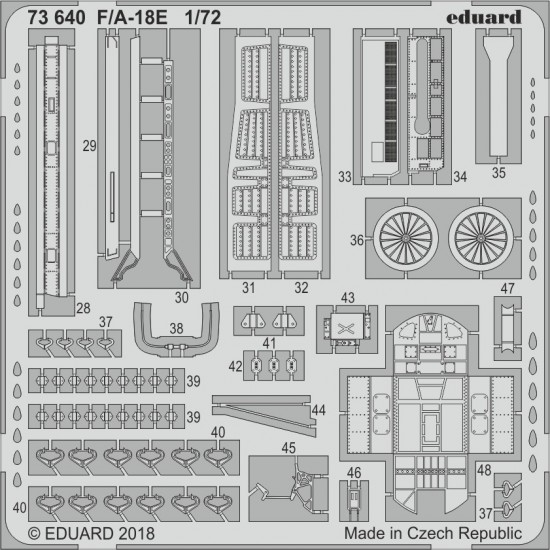 1/72 Boeing F/A-18E Hornet Detail-up set (PE) for Academy kits