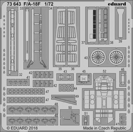 1/72 Boeing F/A-18F Super Hornet Detail Set (PE) for Academy kits
