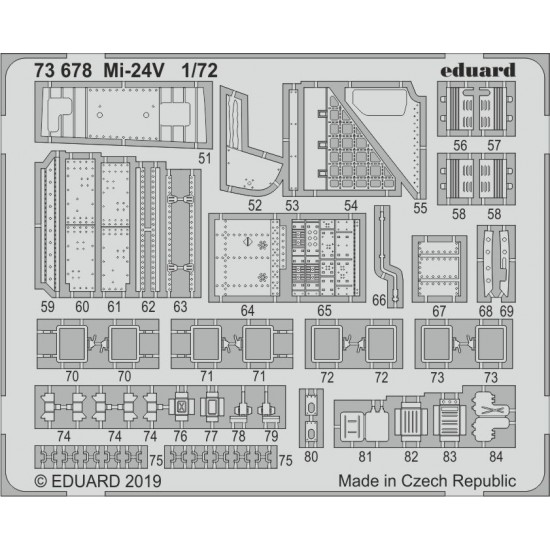 1/72 Mil Mi-24V Detail Parts (PE) for Zvezda kits