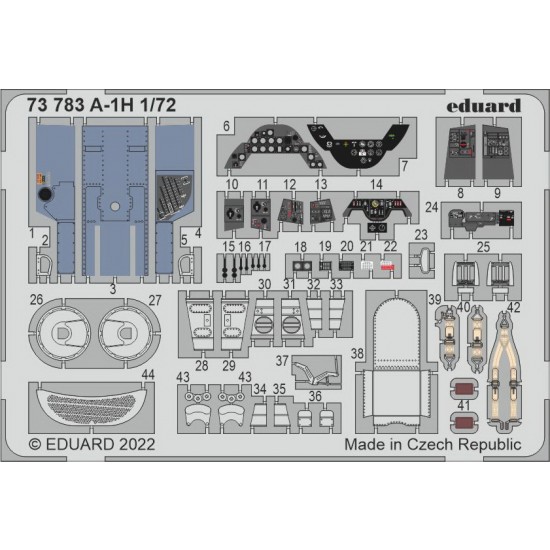 1/72 Douglas A-1H Skyraider Detail set for Hasegawa/Hobby 2000 kits