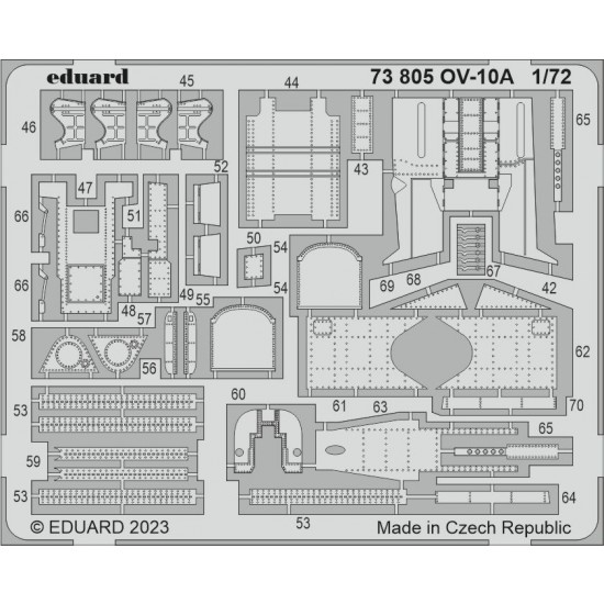1/72 Rockwell OV-10A Bronco Photo-etched set for ICM kits