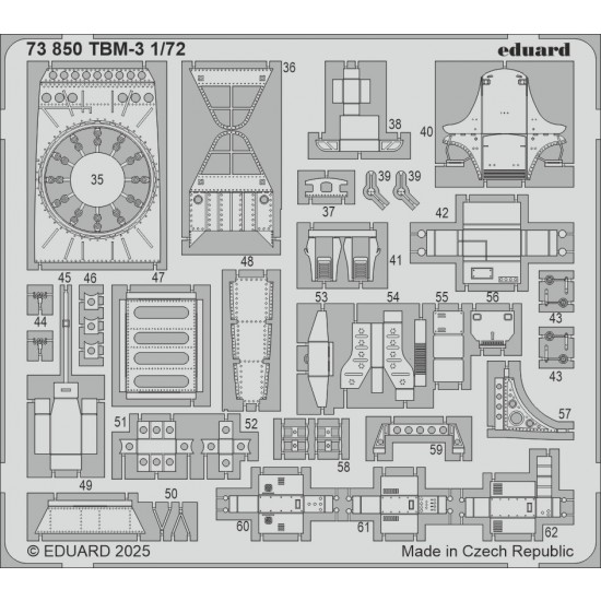 1/72 TBM-3 Avenger Photo-etched set for Hobby Boss kits