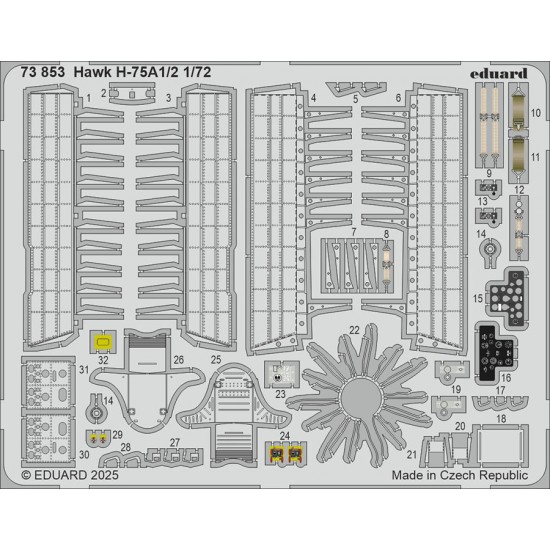 1/72 Hawk H-75A1/2 Details (PE) for Arma Hobby kits