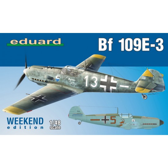 1/48 WWII German Fighter Aircraft Messerschmitt Bf 109E-3 [Weekend Edition] 