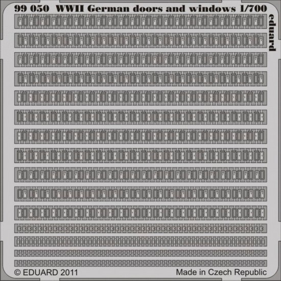 1/700 WWII German Photo-Etched Doors and Windows