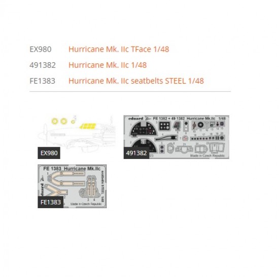 1/48 Hawker Hurricane Mk. IIC Super Detail Set for Arma Hobby kits