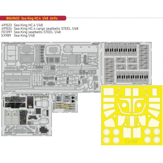 1/48 Sea King Hc.4 Super Detail Set (PE) for Airfix kits