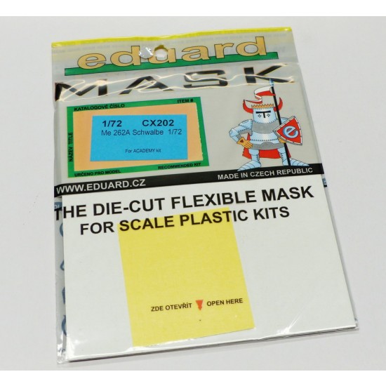 1/72 Messerschmitt Me 262A Schwalbe Paint Mask for Academy kit