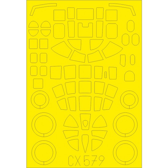 1/72 North American B-25B Mitchell Paint Masking for Airfix kits