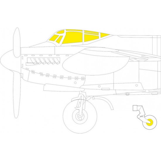 1/72 de Havilland Mosquito B Mk.XVI Paint Masking for Airfix kits