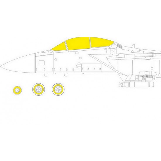 1/72 McDonnell Douglas F-15E Strike Eagle Paint Masking for Revell kits