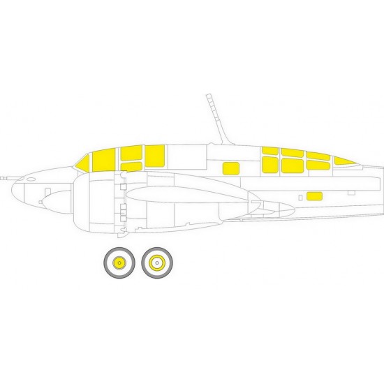 1/72 Mitsubishi Ki-46-III Interceptor Masking for Hasegawa kits