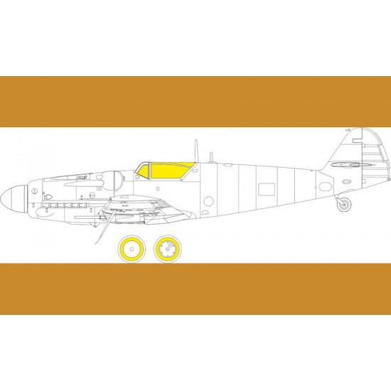 1/72 Avia S-199 Erla Canopy Weekend Masks for Eduard kits