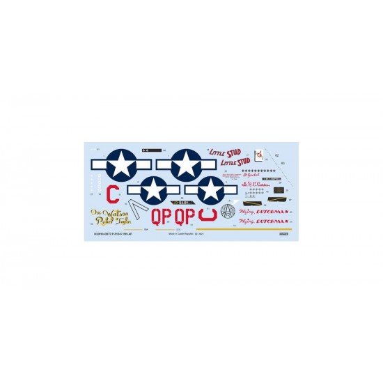 1/32 P-51D-5 Mustang "15th AF" Decals for Tamiya/Revell kits