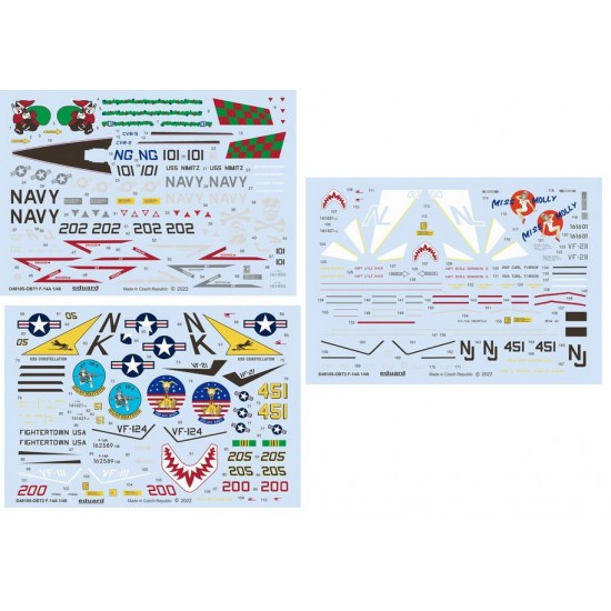 1/48 Grumman F-14A Tomcat Decals for Tamiya kits