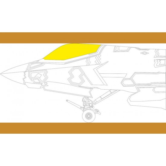 1/48 Lockheed Martin F-35B Lightning II TFace Masks for Tamiya kits