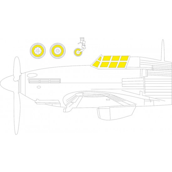 1/48 Hawker Hurricane Mk.IIb TFace Masks for Arma Hobby kits